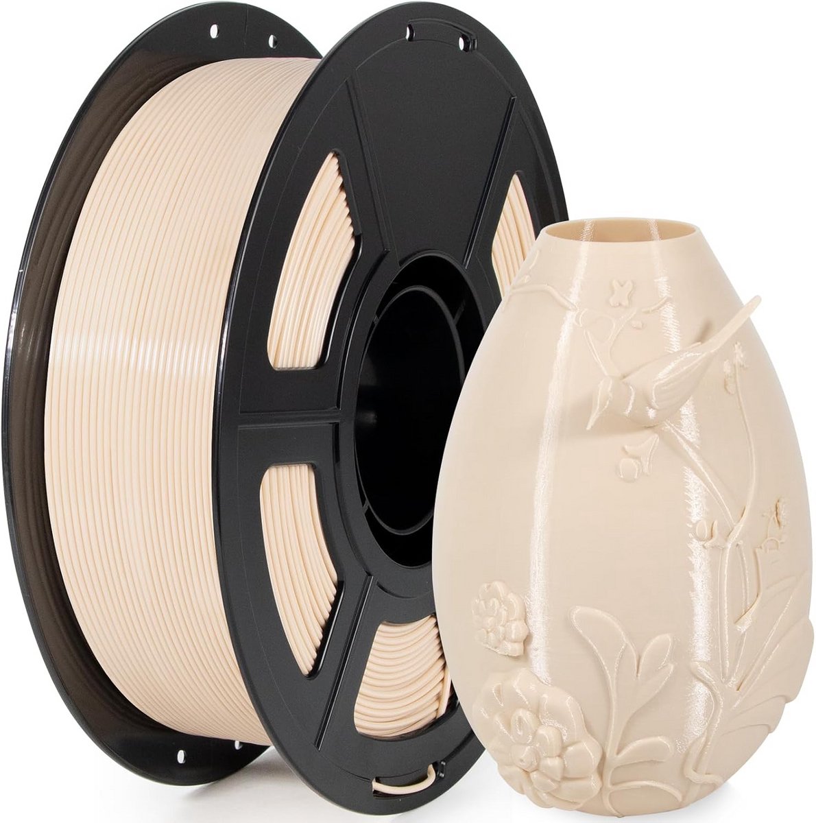 PETG Filament 1.75mm 1kg Beige voor 3D Printers, Hoge Maatnauwkeurigheid