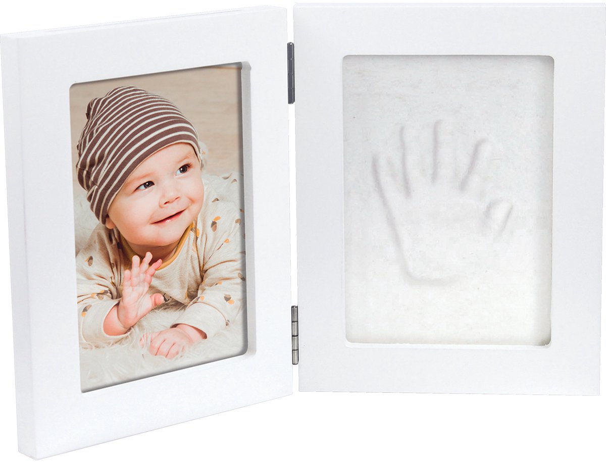 Happy Hands Double Frame Small Gipsafdruk Hand - 13x17 cm.