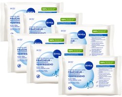 NIVEA 3-in1 Verfrissende Reinigingsdoekjes - Make-up Remover Doekjes - Normale tot gemengde huid -…