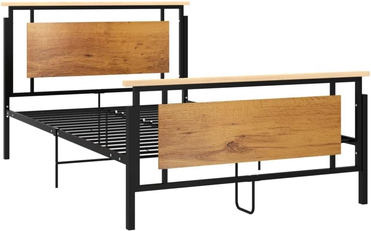 Tweepersoons Metalen Bedframe 120x200 cm met Stevige Lattenbodem