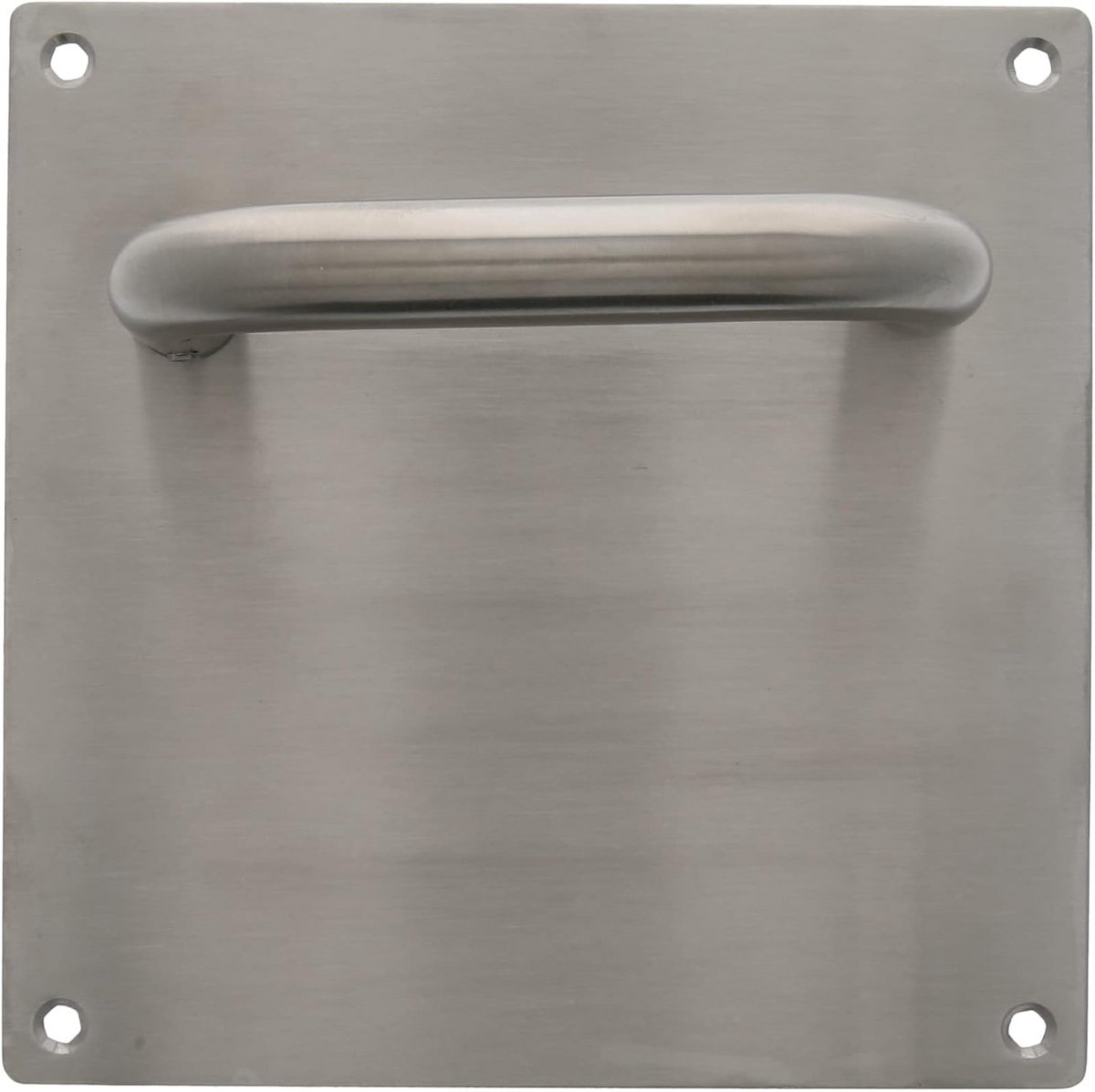 Deurbeslag met lange plaat RVS Vierkant 180x180mm