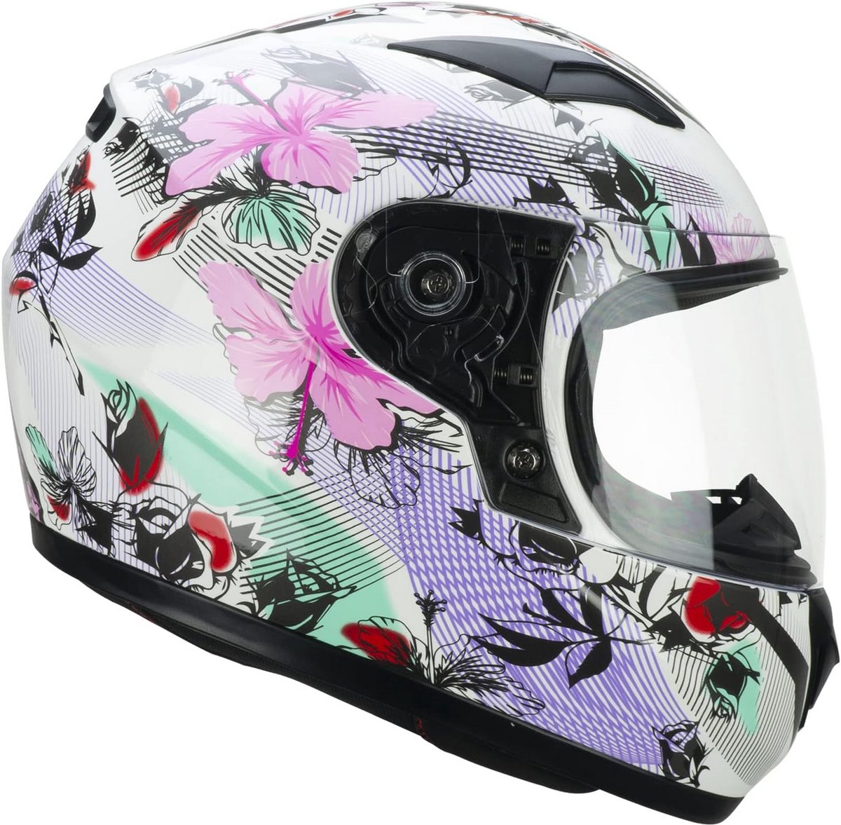 Kindermotorhelm Maten JL - Muziek Print Veilig en Comfortabel