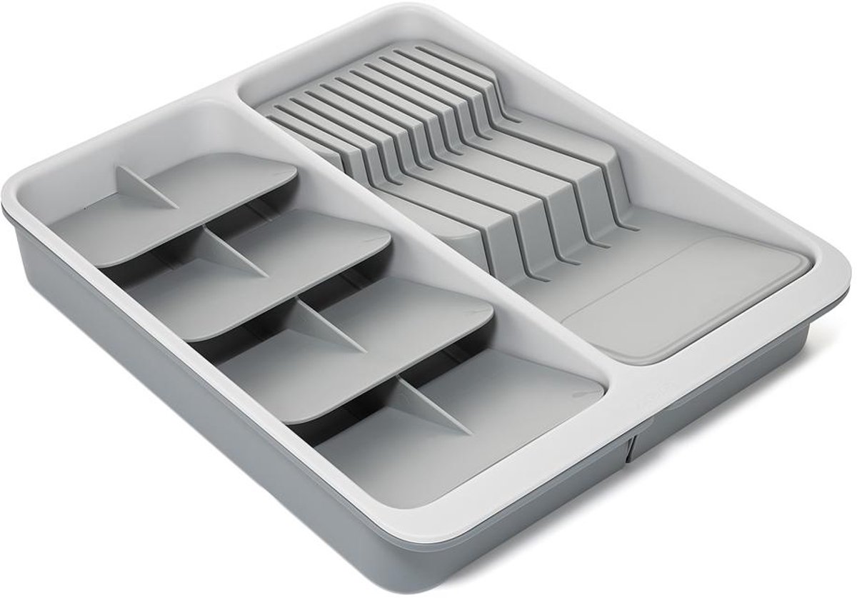 Joseph Joseph DrawerStore™ Uitschuifbare meerlaagse bestelinzet met messenorganiser