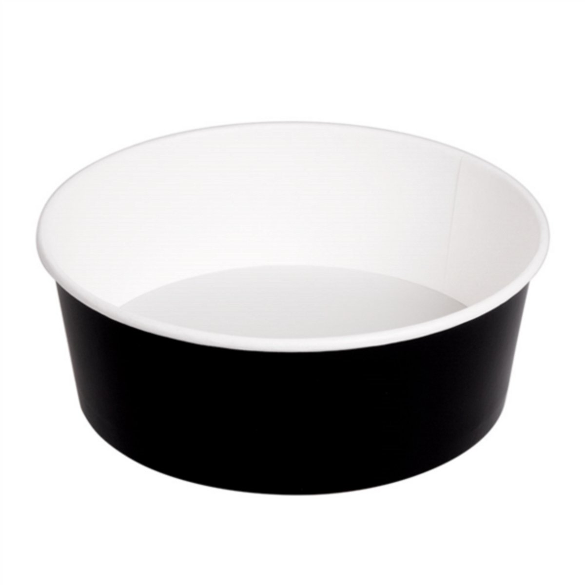 Salade/Poké bowl Kraft/PE Zwart met deksel 500ml