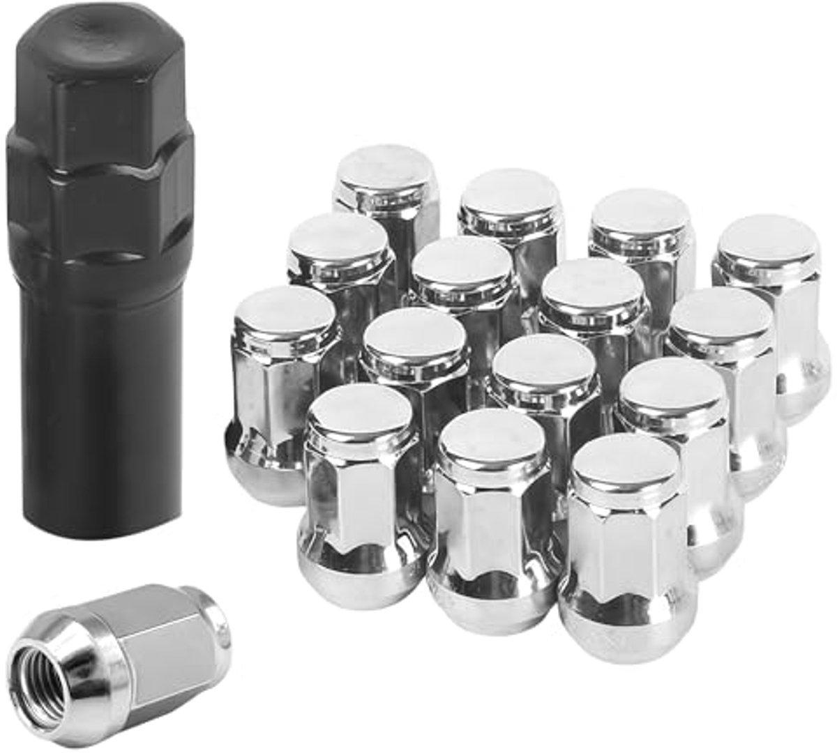 Wielbouten Set van 20 - M12 x 1.5 - Chroom Afwerking