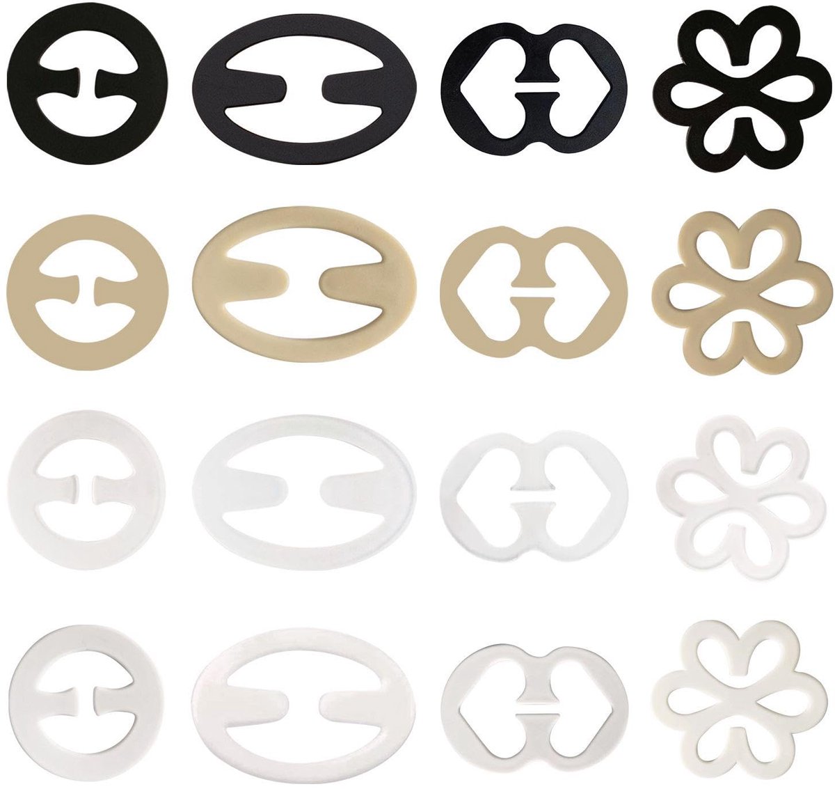 Set van 16 Beugelclips voor Bh - Antislip Bevestigingsclips - Ondergoedaccessoires