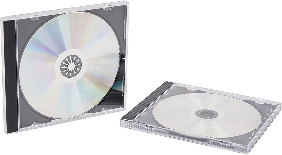Zwarte Standaard CD Jewel Cases (Set van 25 stuks) - Inclusief Lade