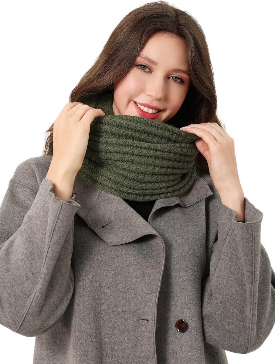 Warme Gebreide Buis Sjaal Dames Winter Accessoire