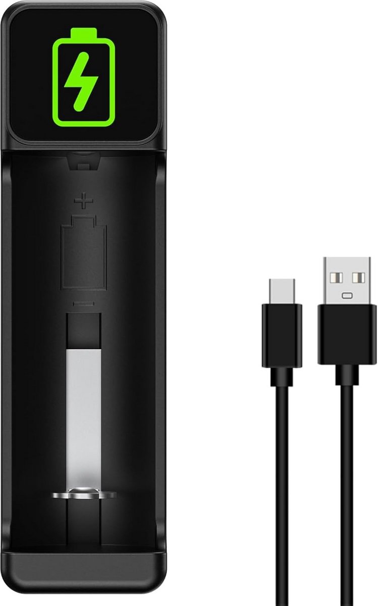 Universele Acculader voor diverse Batterijformaten zoals 18650, 21700, AA en AAA