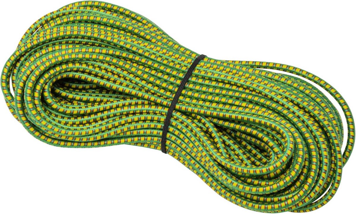 Spanband - Elastische band - Tarp Spannen - Rubberen Kern - 6 mm x 20 m - Onbekend