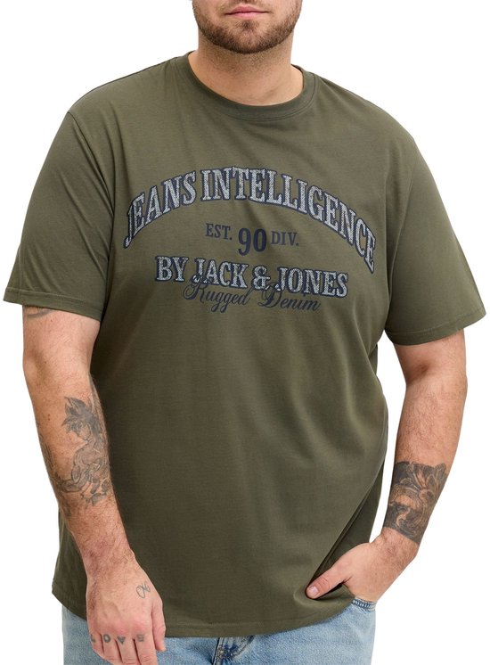 Jack & Jones Denver Graphic Crew Shirt Heren (plussize) – Maat 4XL