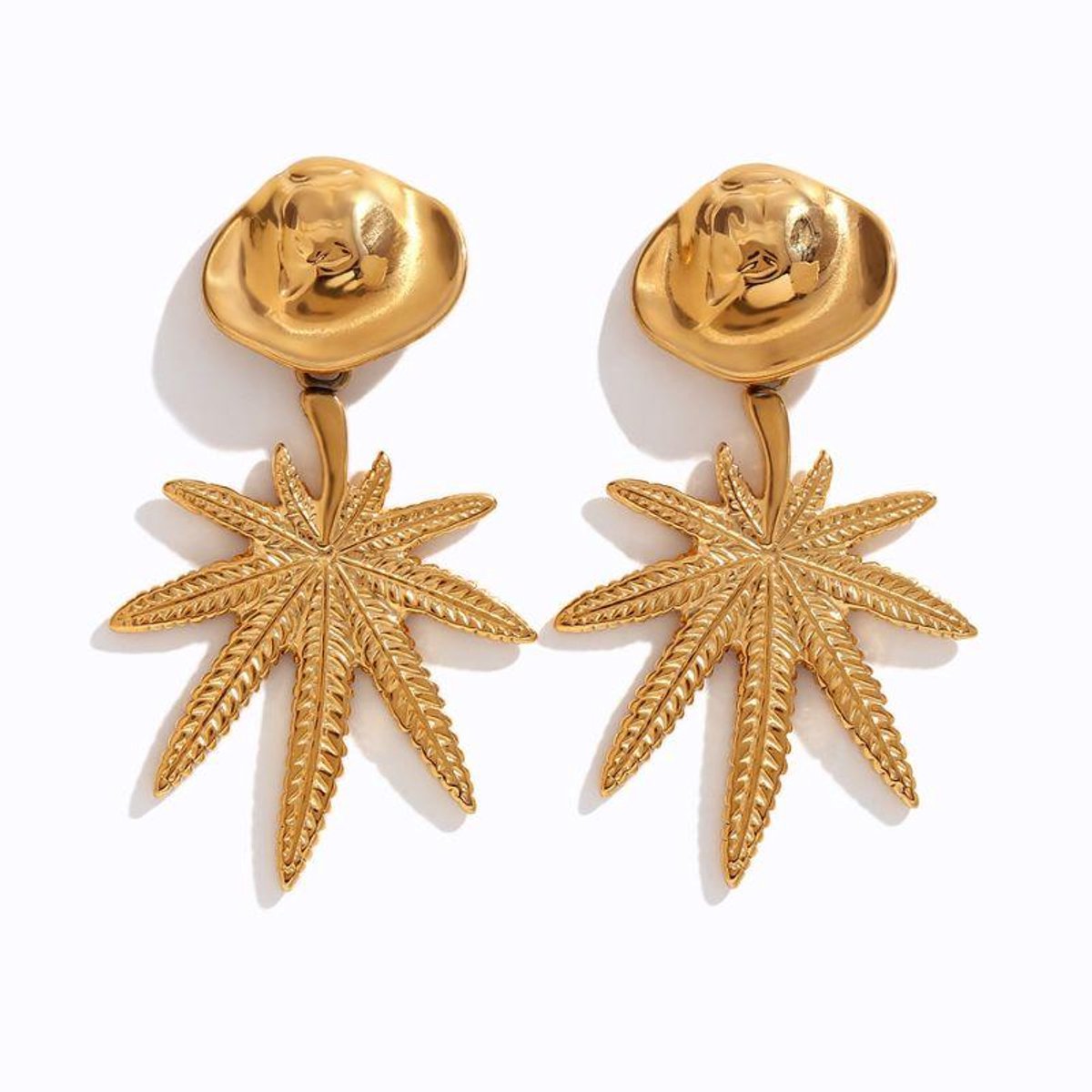 Oorbellen Si Amor Sieraden EDLT0896-G Roestvrij Staal Kleur Goud