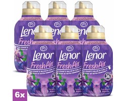 Lenor Fresh Air Maneschijn Wasverzachter - 6 x 36 Wasbeurten - 6 x 504ml