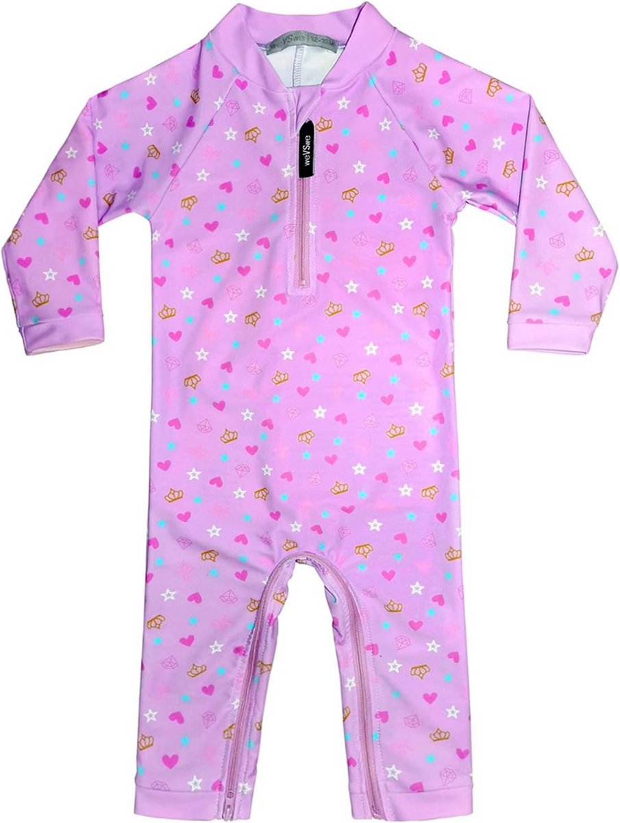 Baby Zwempak met Lange Mouwen en Kruisritssluiting UPF 50+ Zonbescherming