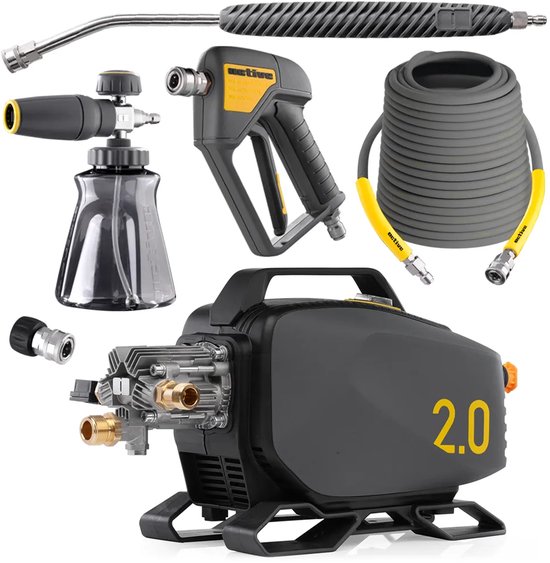 Active - 2.0 Hogedrukreiniger + Premium Accessoires Kit