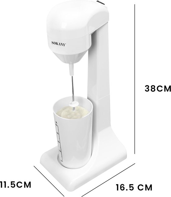 Sokany, MacMilkshake Machine 450ml 100W Snel en Compact, Wit van Merkloos — afbeelding 4