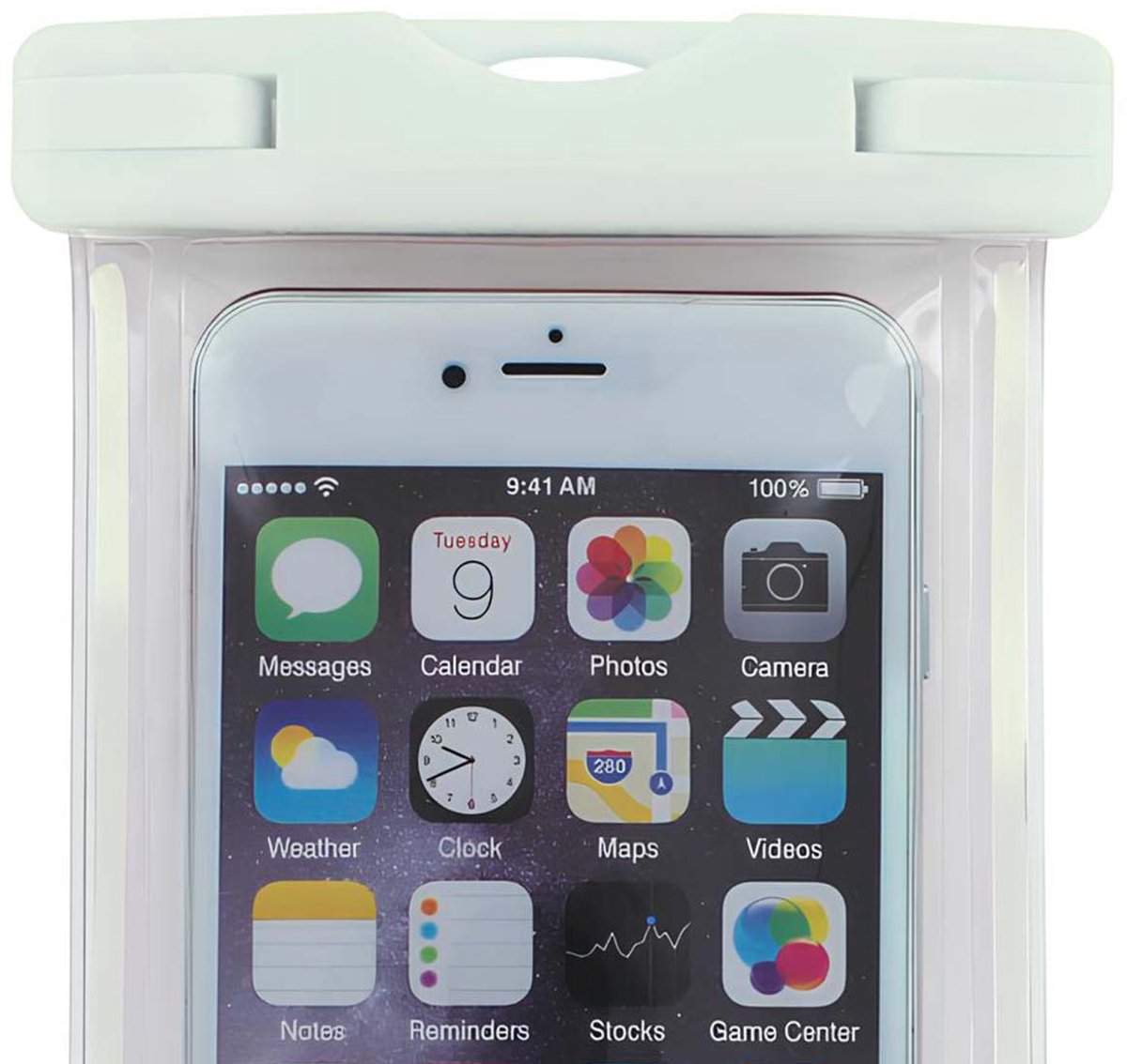 Wantalis, Universele waterdichte hoes voor smartphone 6.7 inch IPX8 10m, Wit
