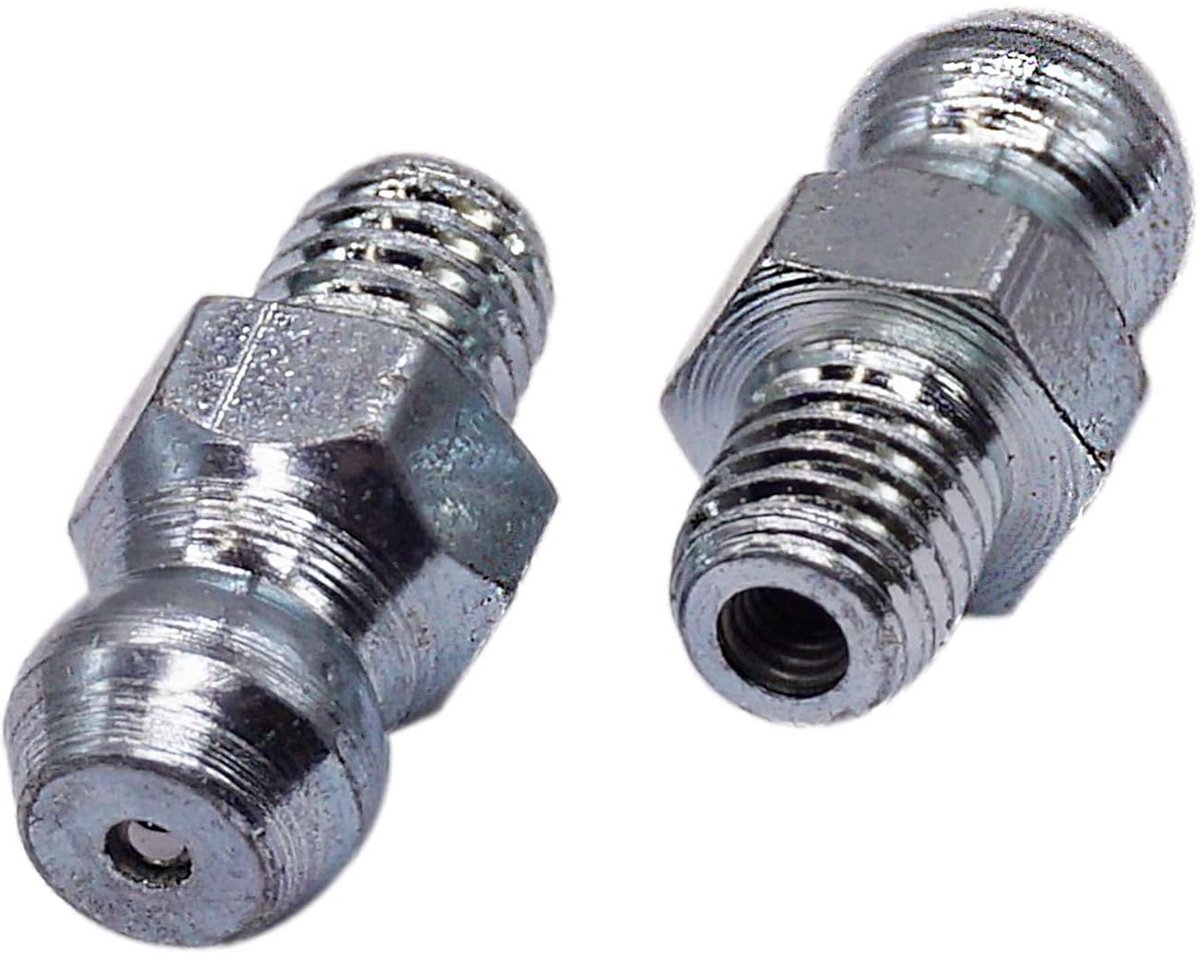 20x Rechte Vetnippel M5 - Verzinkt Smeernippel DIN 71412 A - Hydraulische Conische Fitting