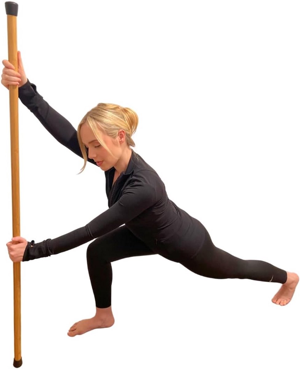 Flexibele Stretchstok van Bamboe voor Yoga en Stretching