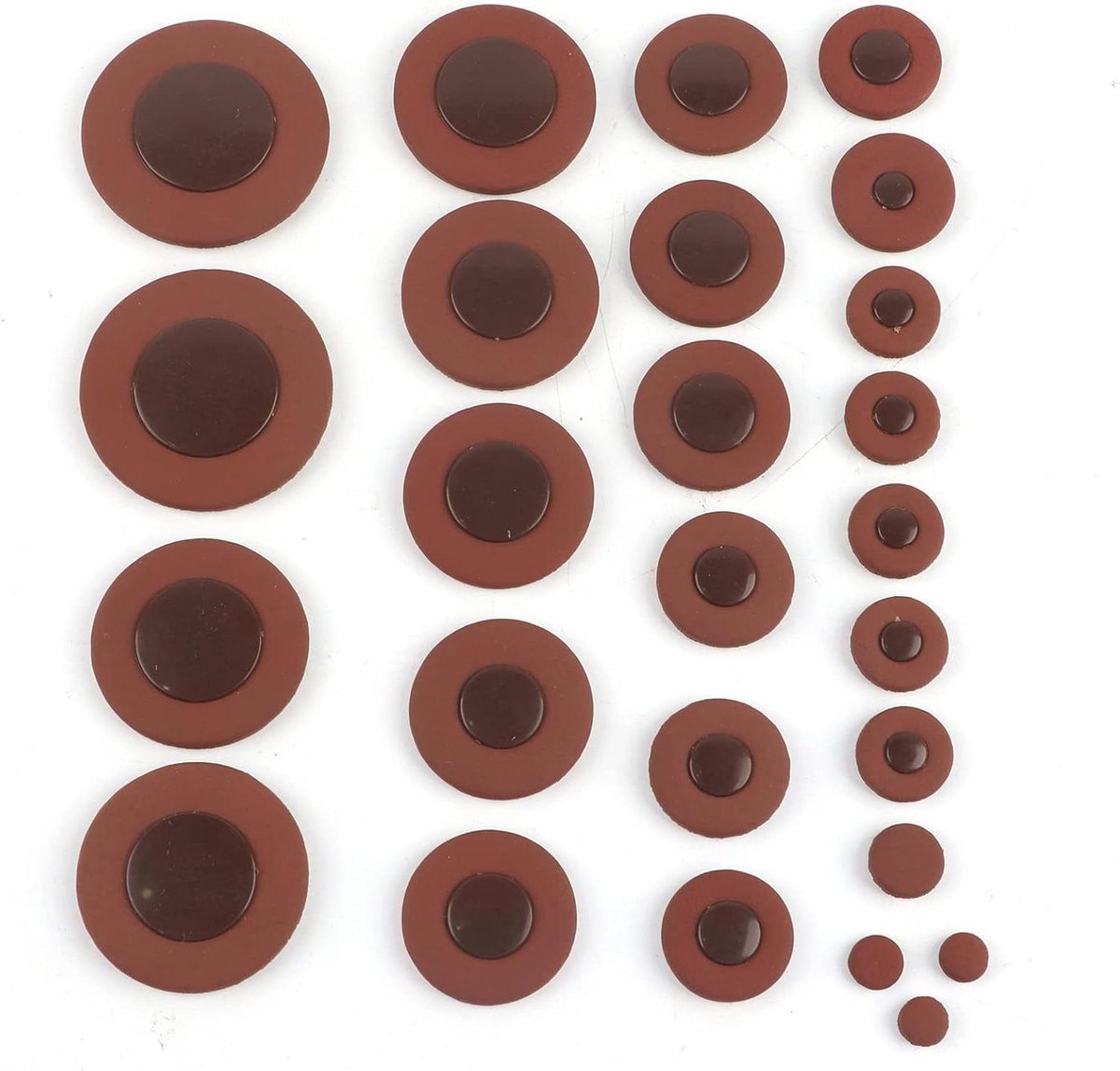 26 stuks multi-size lederen pads vervangingsset voor altsaxofoon