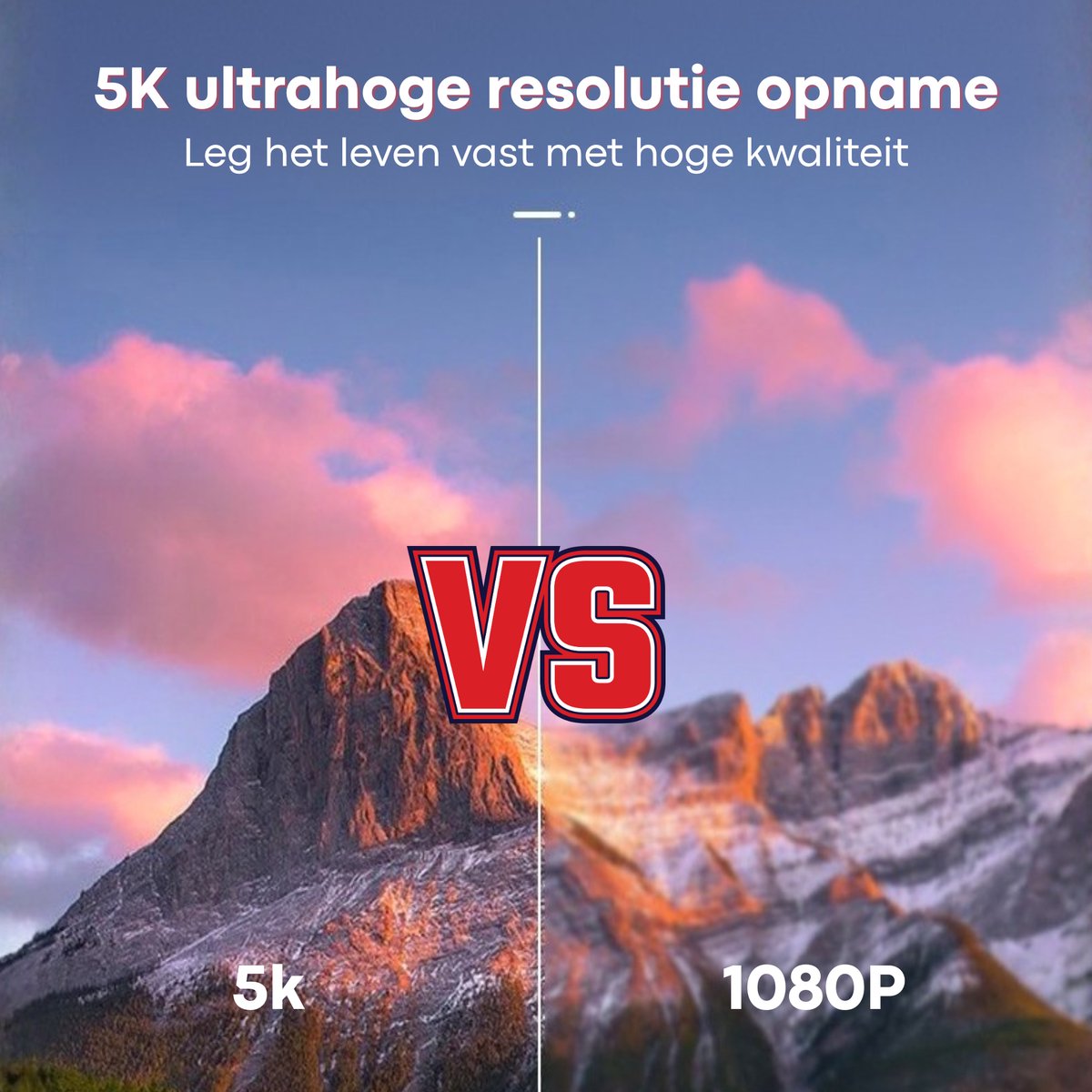 Vizual 64MP Camera - 4K video, draaibaar scherm, startersset
