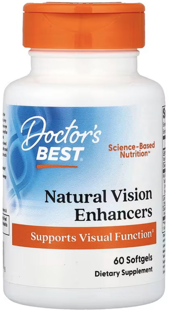 Doctor's Best Best Natural Vision Enhancers - 60 gelcapsules - Visolie - Voedingssupplement
