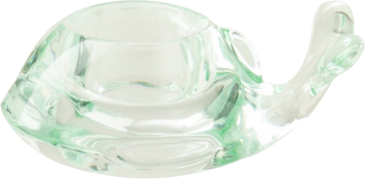 J-Line kaarshouder Walvis - glas - muntgroen - 2 stuks