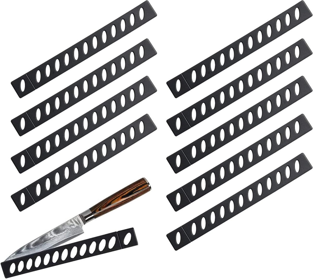 10 stuks Mesbeschermer Set - Plastic Mesbeschermhoes voor bescherming van messen