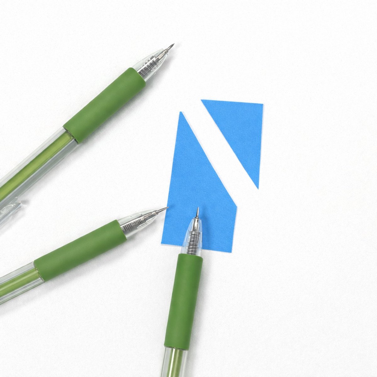 3 Stuks Pen Papier Snijmesje -Hobbymes - Mes Pen - Papier Snijder - Snijgereedschap - Hobby - Knutselen – Uitsnijden – Groen – LOUZIR