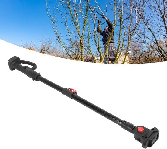 Allecto - Snoeischaar met Verlengstang - Aluminium - Snoeizaagbevestiging - Draadloze Snoeischaren - Kettingzagen - Geschikt voor Tuinieren met Verstelbare Lengte - Zwart van Merkloos	 — afbeelding 3