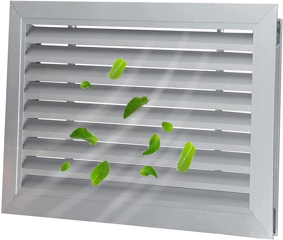 Aluminium Deurventilatie Rooster Dubbelzijdig 20x12 Inch voor Badkamer en Zijwand