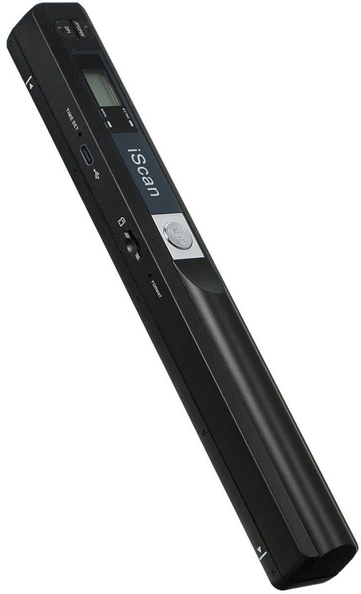 Deniva - Draagbare mini scanner - 300/600/900 DPI - PG/PDF – Handscanner voor A4, Foto’s en Documenten - USB 2.0 aansluiting