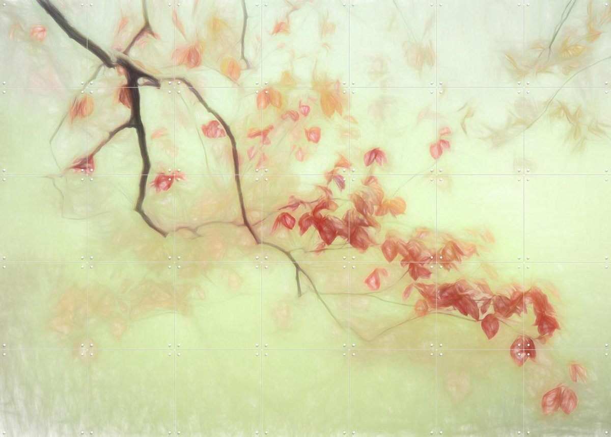 IXXI Luce Dorata, Gilbert Claes & Various - 140 x 100 cm - Gratis ophangtool - Grote wanddecoratie en posters - Aquarel, Abstract, Klassiek