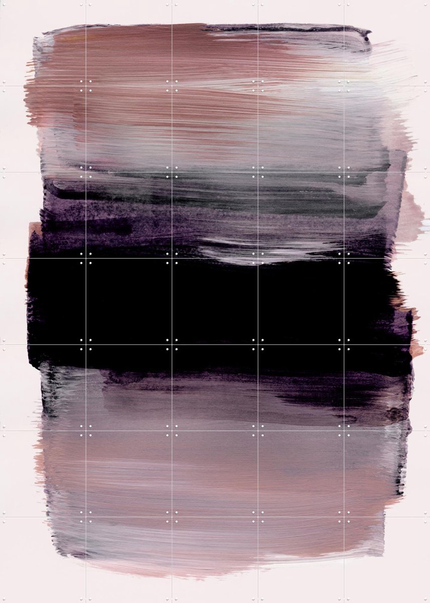IXXI Abstract Brush Strokes 159X, Mareike Böhmer - 100 x 140 cm - Gratis ophangtool - Grote wanddecoratie en posters - Abstract, Minimalisme