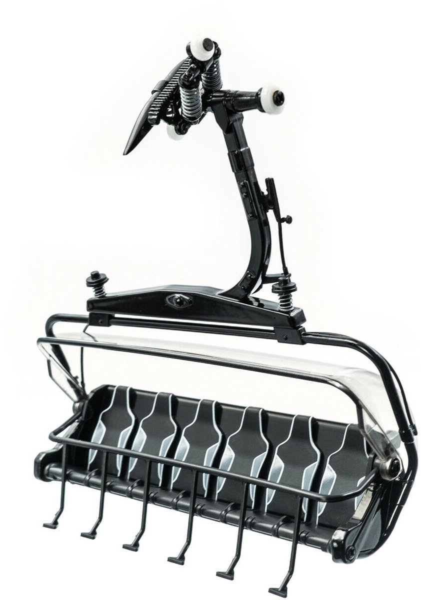 Jagerndorfer - Seat 6 Pers. D-line Zwart/grijs 1:32 - modelbouwsets, hobbybouwspeelgoed voor kinderen, modelverf en accessoires