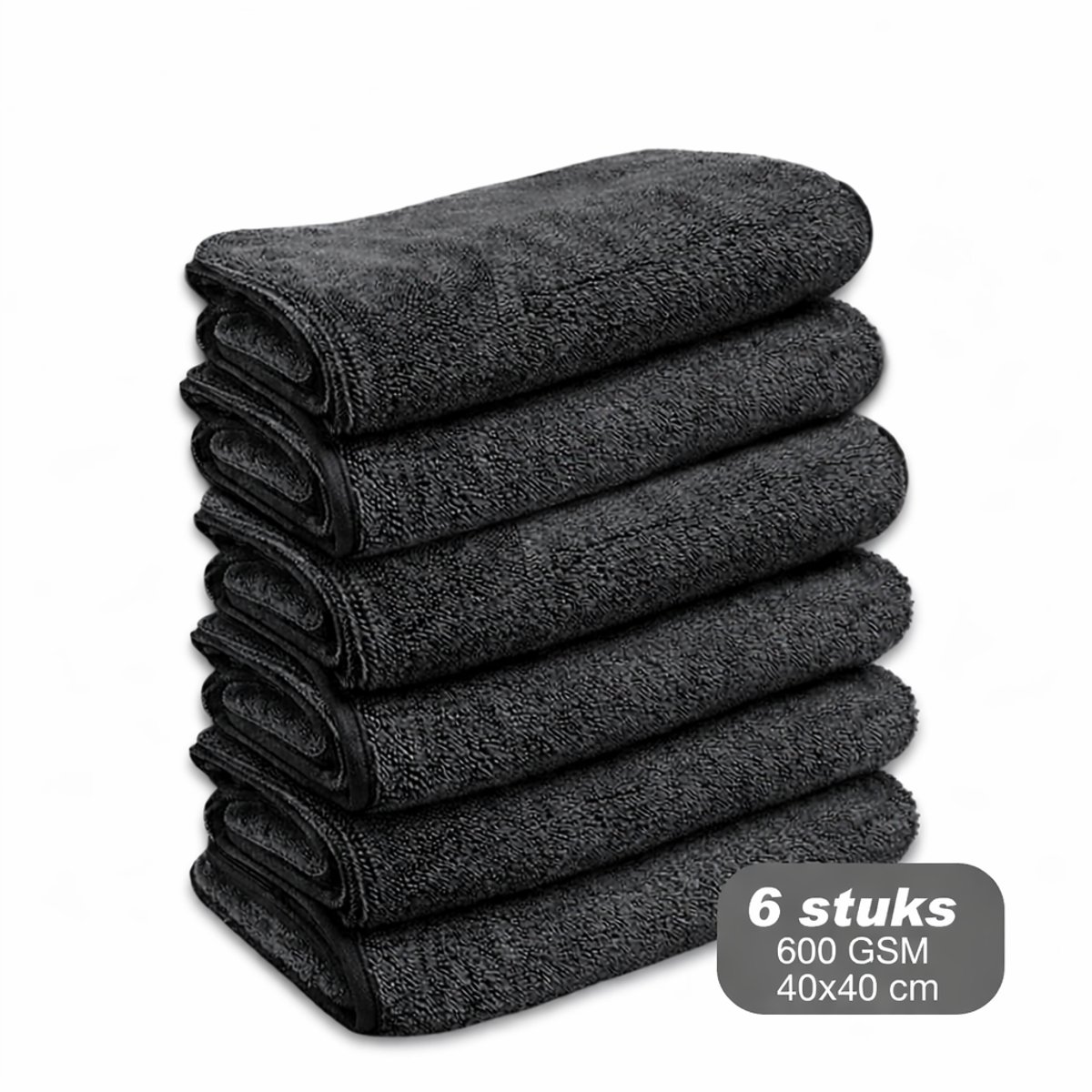 Liviahome 6 stuks - 40x40 cm- Hoge kwaliteit – Droogdoek Badkamer – Schoonmaakdoek- Microvezeldoeken- Super absorberend – Streeploos & Kalkvrij – Voor Badkamer, Keuken, Ramen & Auto- Microvezel doeken- Absorbeert tot 800 ml water-Droogdoek microvezel