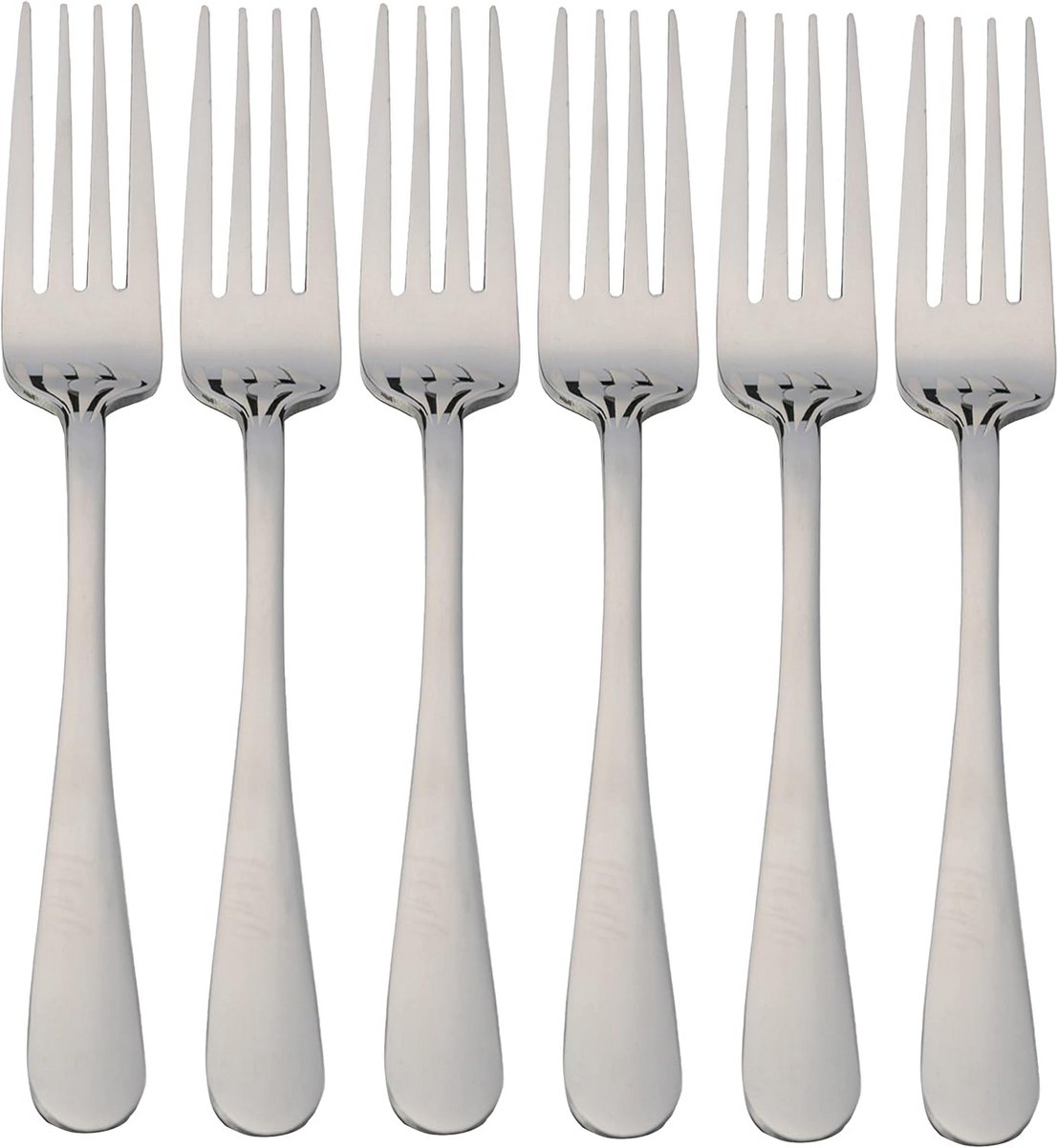 Set van 6 Roestvrijstalen Fruitvorkjes (17,5 cm) Ideaal voor Dessert en Taart