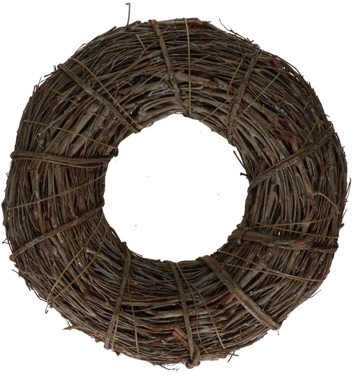 Krans Marilia - d38cm - Grijs/ bruin - HBX - Woondecoratie