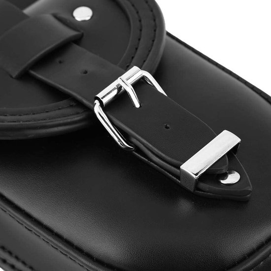 Motorbrandstoftanktas met dekvloerbekleding en extra bevestigingsgesp voor Sportster XL 883 1200 - Leren tas voor motorfietsen van TEUEN — afbeelding 4