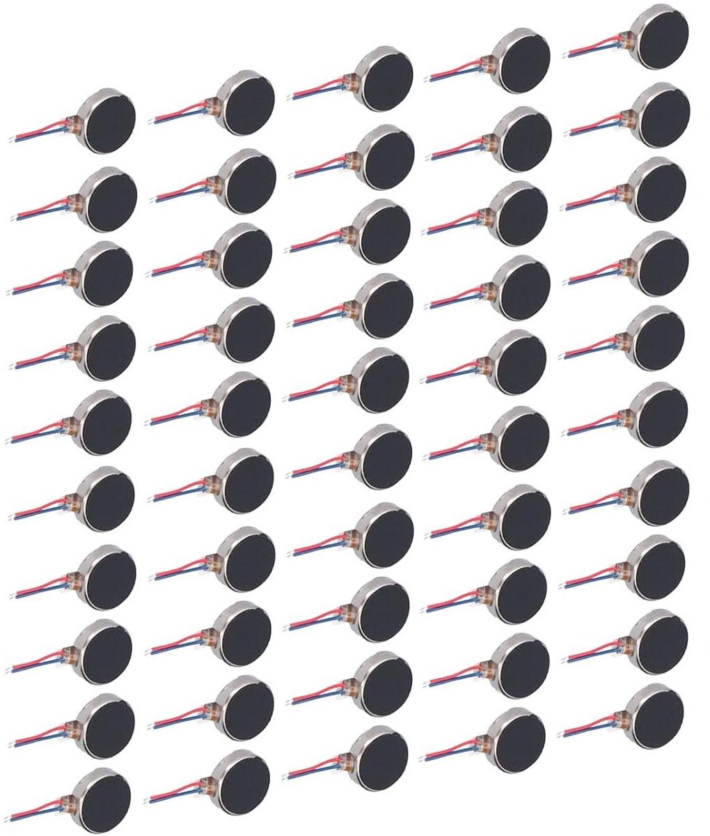 Trillingsmotor 50 stuks - 3V DC - Anti-interferentie - Klein - Geluidsarm - Vibrerende Motor