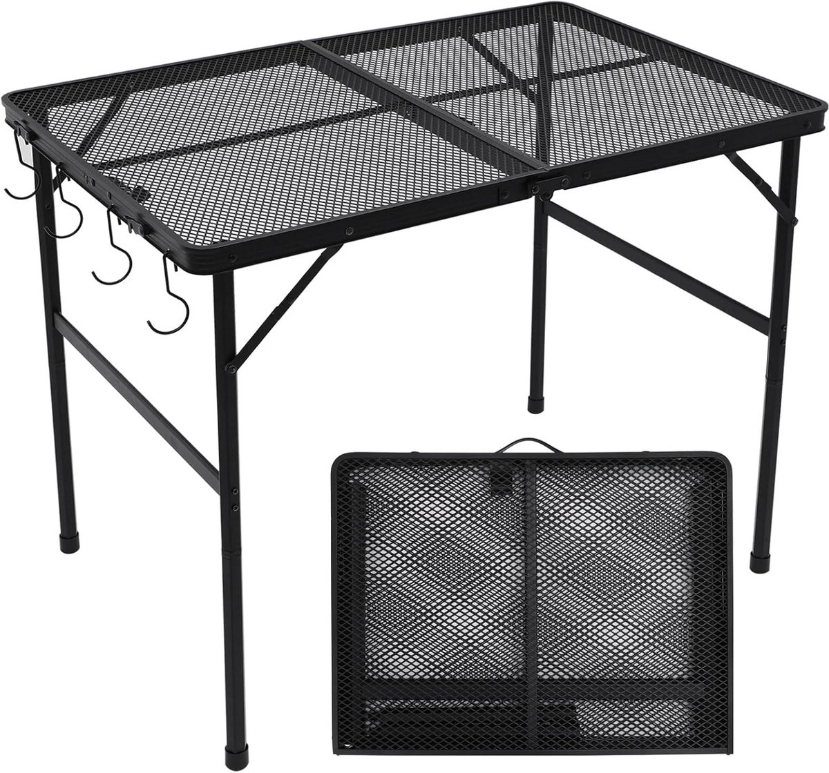 Draagbare Aluminium Klaptafel - Lichtgewicht & Inklapbare Tafel voor Camping, Picknick en Buiten