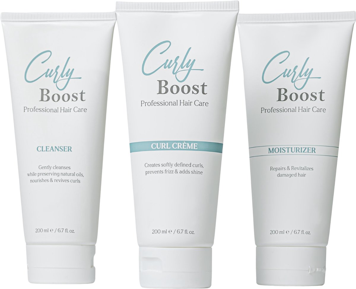 Mon´Que - Curly Boost - Haarverzorgingsbundel - Cleanser, Moisturizer & Curlcrème