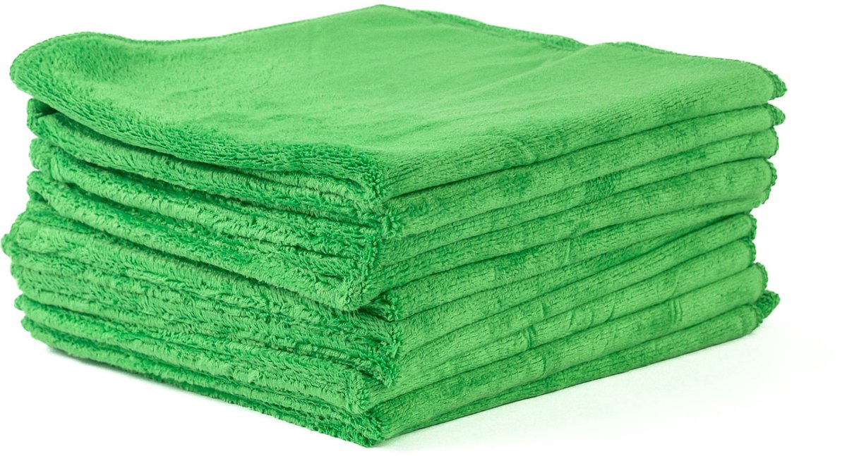 WREPAIR - Microvezel Schoonmaak Doekjes - 40x40cm - Groen - 450gr/m2 - 10 pack