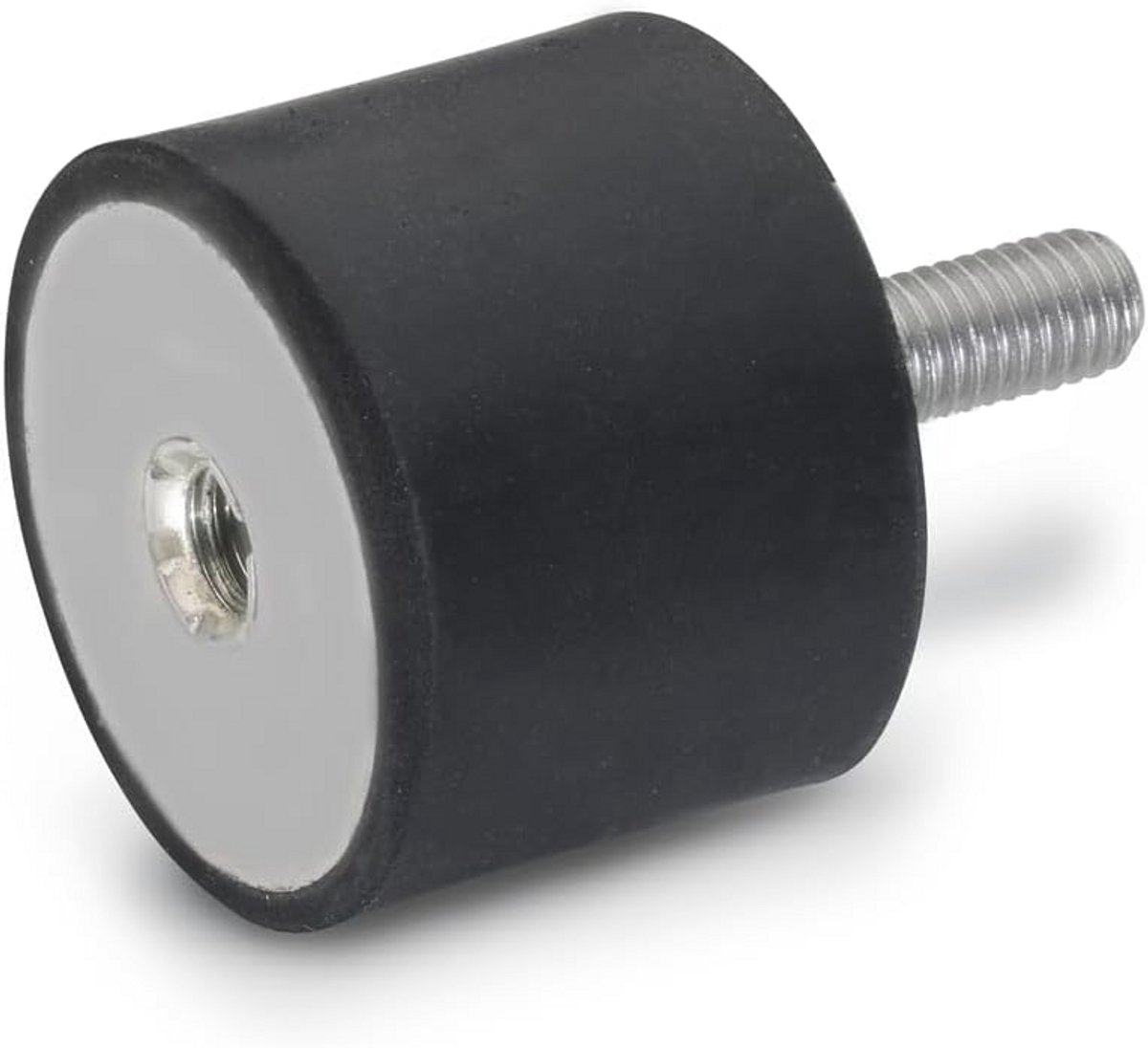 Rubberen Buffer GN 451 | Elastische Opslag voor Motoren, Compressoren en Pompen | Zwart