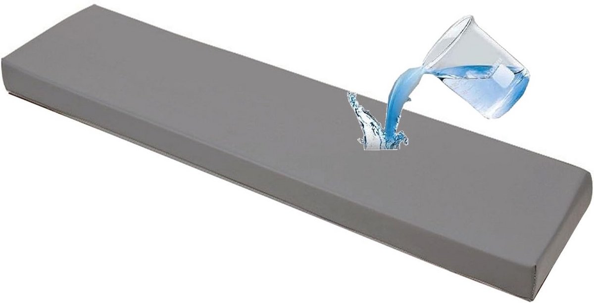 Waterdicht Zitkussen voor Bank en Tuinstoel - 5cm Dik Schuim - Antislip - Diverse Maten