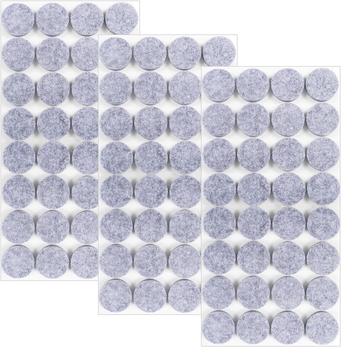 Zelfklevende Viltglijders voor Stoelen en Meubels (Grijs, 20 mm)