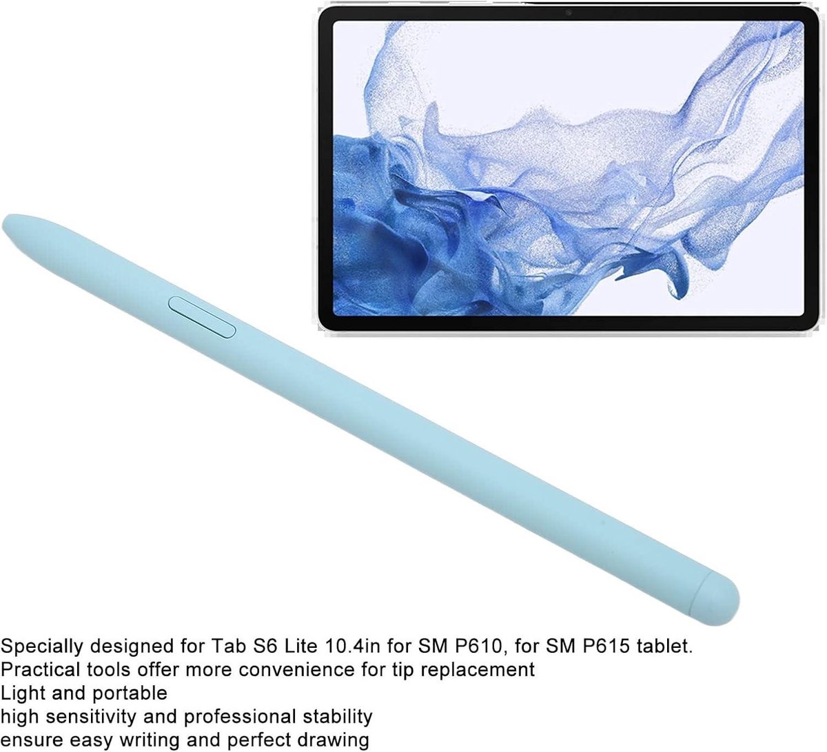 Stylus Pen met 5 Tips voor Tablet - Hoge Gevoeligheid - Blauw