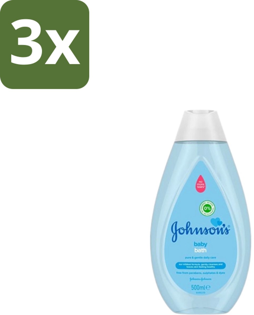 Johnson’s Baby – Badolie – Pure & Gentle – 500 ml - Bulkverpakking - 3 stuks
