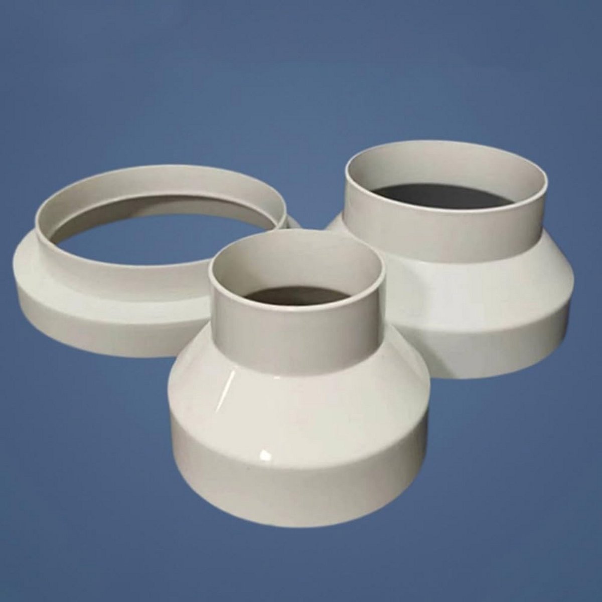 Ventilatie Verloopstuk Adapter voor Luchtkanaal - Geschikt voor Wasdroger, Badkamer en Keukenafzuiging (200mm naar 150mm)