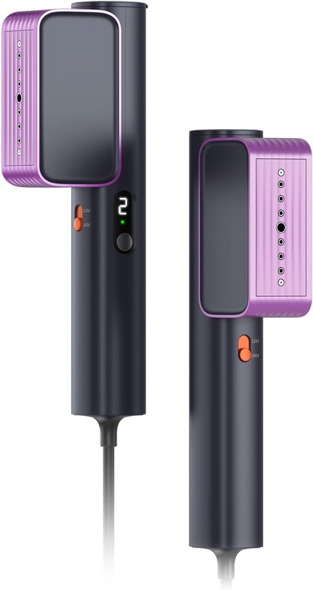 Draagbare Stoomstrijkijzer 2-in-1 Kledingstomer 1000W Lichtgewicht met Dual Voltage voor Reizen en Thuis